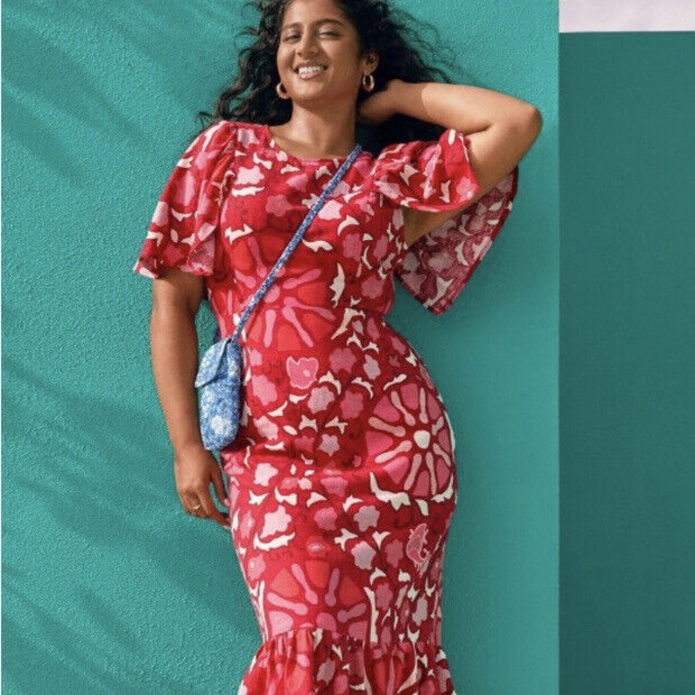 Rhode X Target Red Floral Zinnia Maxi Dress